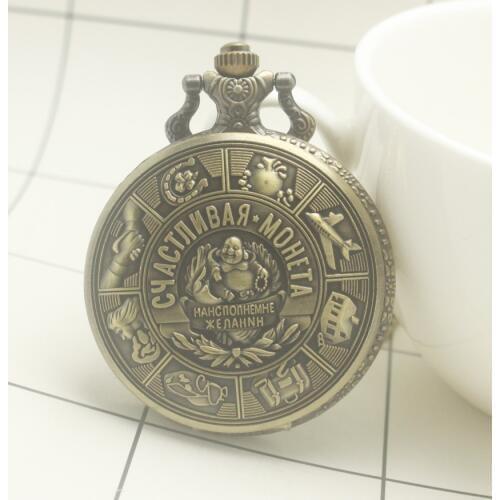 Moletao Quartz Bronze Antiques Pendant Good Quality Men And Good quality Pocket Watch Gift