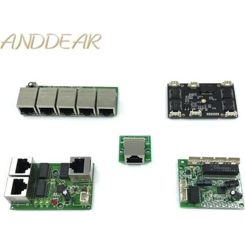 Unmanaged 3/5port 10/100M industrial Ethernet switch module 3/5port PCBA board OEM Auto-sensing Ports PCBA board OEM Motherboard