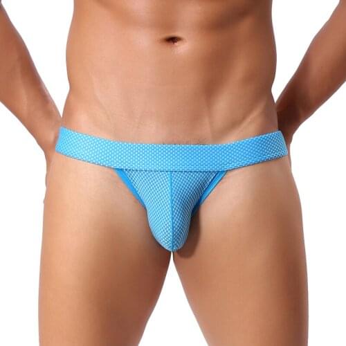 New Arrival Brand Underwear Men Sexy Briefs Bikini G-string Thongs Jockstrap Men Underwear Nylon T-back Shorts