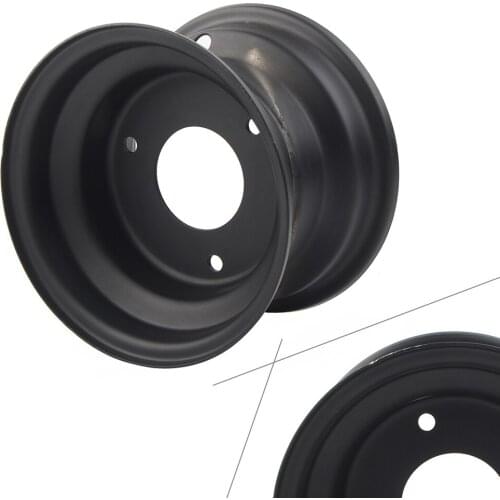 Black Steel 6" inch Rim for 145/70-6 Tire Go Kart Wheels Rims Taotao Sunl Off-Road Dirt Pit Bike