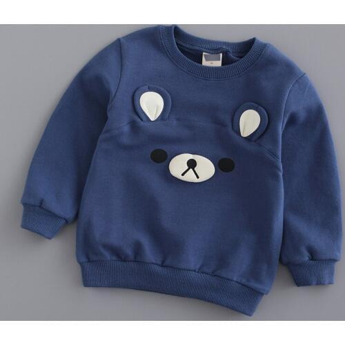 Girls clothes 2016 jchao kids Spring Autumn baby Boys sweatshirts long sleeve T-Shirts Terry kids sweaters child tops 90-140CM