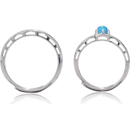 Uloveido original 925 sterling silver ring of sighs bridge creative Korean niche design geometric couple ring SALRG125