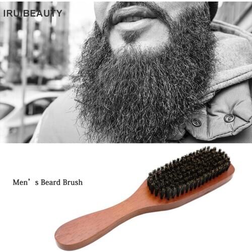 100% Natural Solid Wood MenS Shaving Brush Personalized Head Oil Styling Tool Bristle Hair Massage Brush Facial Beard Clean