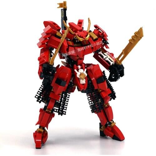 MOC Building Block Maker Movie Enthusiasts Fighter Mecha Assembly Model Childrens Toy DIY Building Blocks Birthday Gift