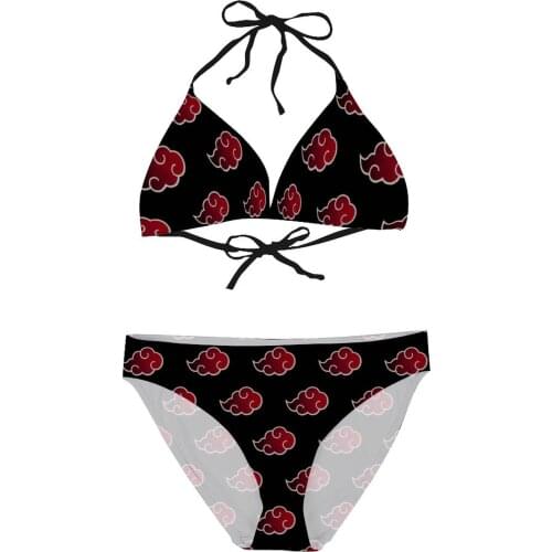 Women 2021 Sexy Bikinis Akatsuki (15) Women Swimsuit Mid Waist Swimwear Japanese Anime R340 Women Beach Wear