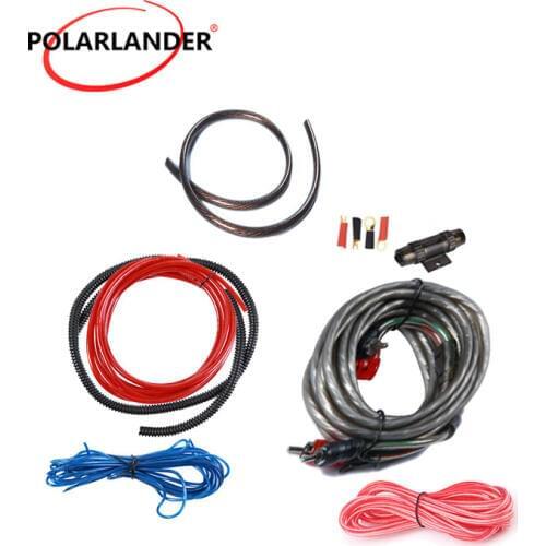 4GA Power Cable 2019 New Installation Kit 60 AMP Fuse Holder Amplifier Subwoofer Speaker 1500W 4GA Car Audio Wires Cable