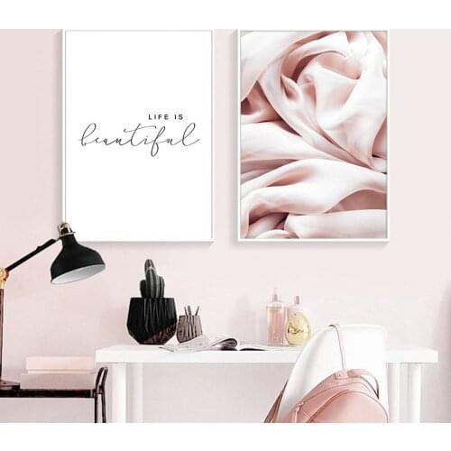 Abstract Canvas Fashion Poster Nordic Minimalist Wall Art Life Quotes Print Painting Decoration Picture Scandinavian Home Decor