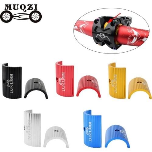 MUQZI 1Pair Bike Handlebar Conversion Shim 25.4mm To 31.8mm 31.8mm To 35mm Aperture Adjust Adapter MTB Road Bicycle Reducer