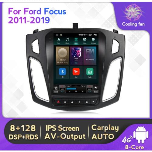 6G+128GB Vertical IPS Screen GPS Navigation Stereo For Ford Focus 3 2011 - 2019 Android 11 Car Radio Multimedia Player 2din RDS