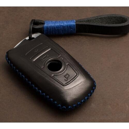 Genuine Leather Key Case Key Cover Protect Bag For BMW 520 525 f30 f10 F18 118i 320i 1 3 5 7Series X3 X4 M3 M4 M5 E34 E90