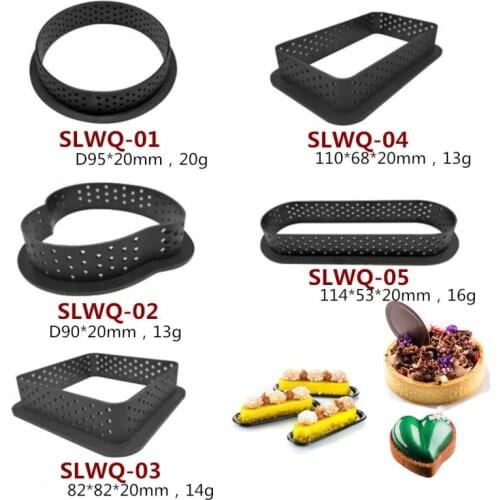 DIY Dessert Baking Tools Round Tower Ring Cut Plastic Mesh Mousse Cake Ring French Cheese Tower Ring Oven Baking Tool
