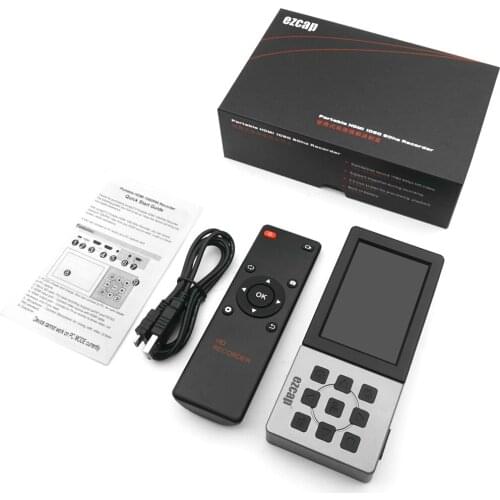 HDMI compatible to USB Video capture with 3.5 inch screen, capture to SD Card directly, show HDMI Display Live streaming