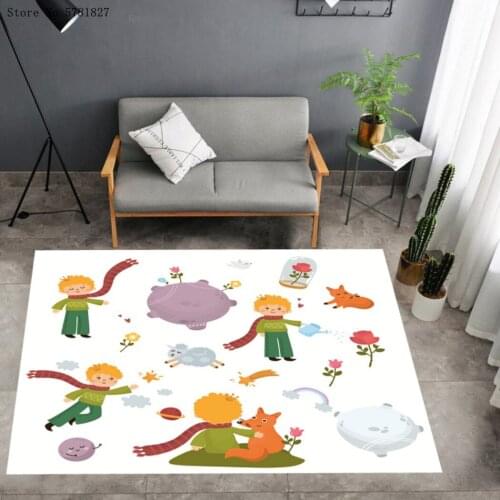 The Little Prince Carpet 3D Print Little Boy Rug Entrance Doorway Floor Carpet For Living Room Baby Play Floor Rug Decoration