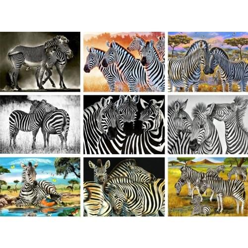 5D DIY Diamond Painting Animal Cross Stitch Rhinestone Picture Kit Full Diamond Embroidery Mosaic Mosaic Home Decoration Gifts
