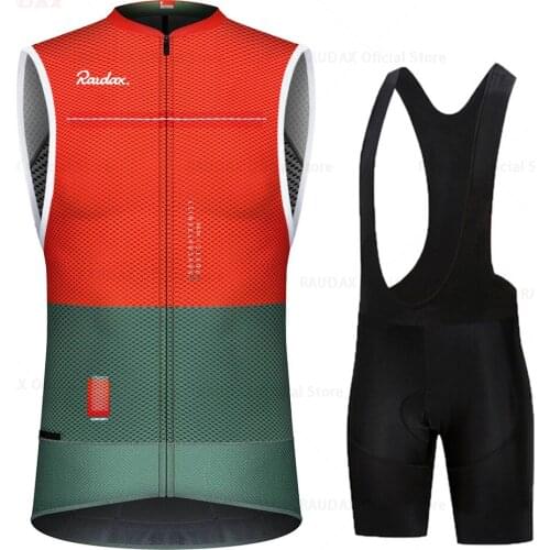 2021 New Ucineos Sleeveless Cycling Jersey Set Breathable Bicycle Clothing Riding Bike Clothes Sports Vest Set Ropa Ciclismo