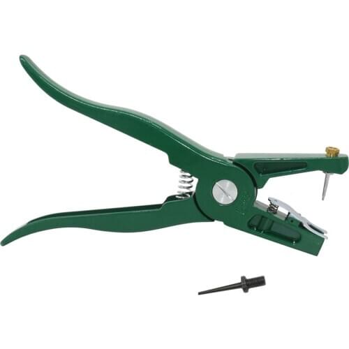 1Pcs Ear tag pliers Animal Control Device Green Metal ear thorn tongs Swine Cow Sheep Rabbit Identification tool