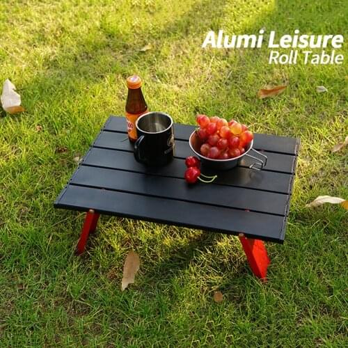Camping Mini Portable Foldable Table for Outdoor Picnic Barbecue Tours Tableware Ultra Light Folding Computer Bed Desk