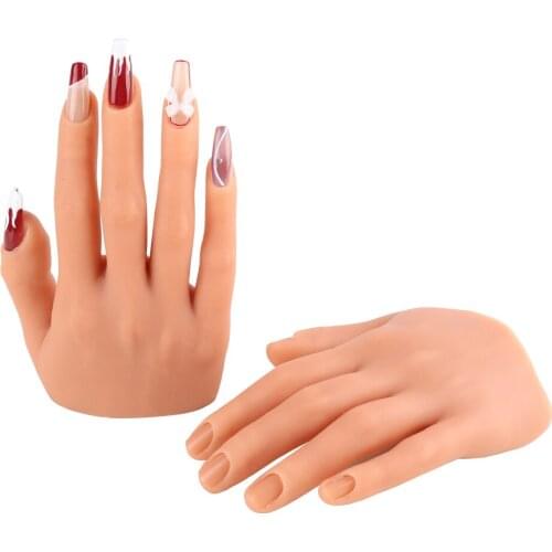 Practice Hand for Acrylic Nails With Flexible Finger Adjustment Display Model Moveable Nails