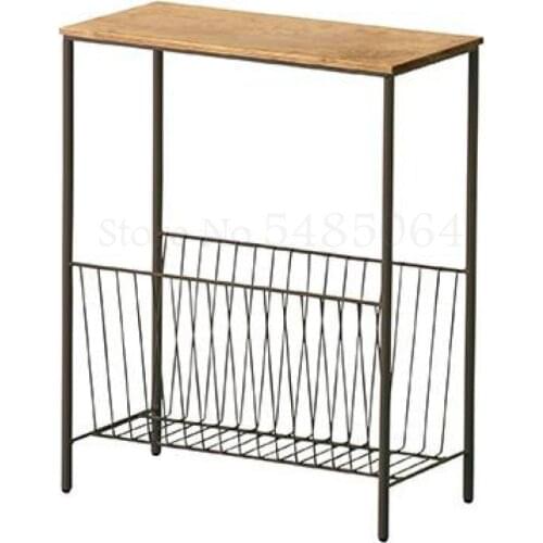 Rix Japanese Style Sofa Narrow Side Cabinet Side Iron Iron Narrow Side Table Mobile Small Coffee Table Mini Corner Side