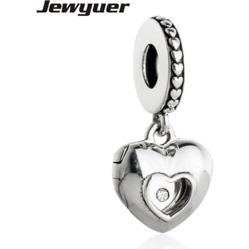 2017 Club hearts dangle Charms 925 Sterling Silver pendant Bead Fit charm Bracelet necklace DIY For Jewelry Making Memnon DA195
