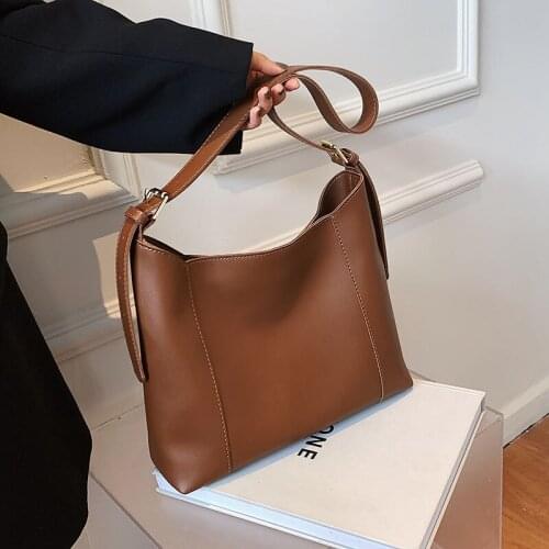 High Quality Fashion Tote Bag Large Capacity 2021 New Commuter Bag Solid Color Single Shoulder Messenger Student Bag Female Bag