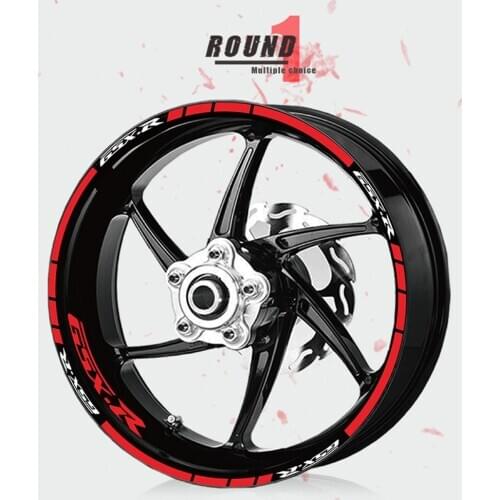 Reflective wheel stickers motorcycle stickers shape wheel decoration stickers super mucous membrane for SUZUKI GSX-R GSXR