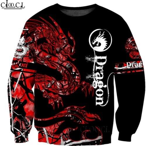 HX Fashion Men Women Newest Tattoo and Dungeon Dragon 3D Print Sweatshirt Harajuku Unisex Casual Tracksuit Tops Drop Shipping