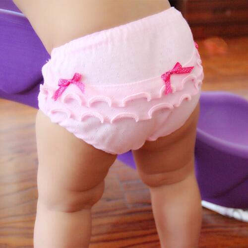 2pieces/lot cotton baby girls underwear 2017 New Style underpanties kids briefs 6-12months 1-3Years