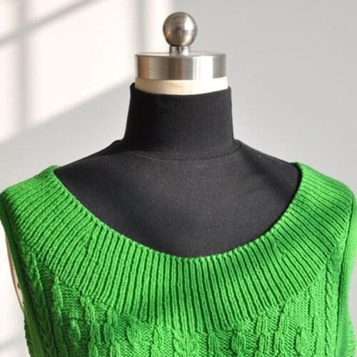 Unisex Cotton Turtleneck Half Top Dickey Detachable Pullover False Fake Collar Simple Solid Color Warmer Sweater Decorative