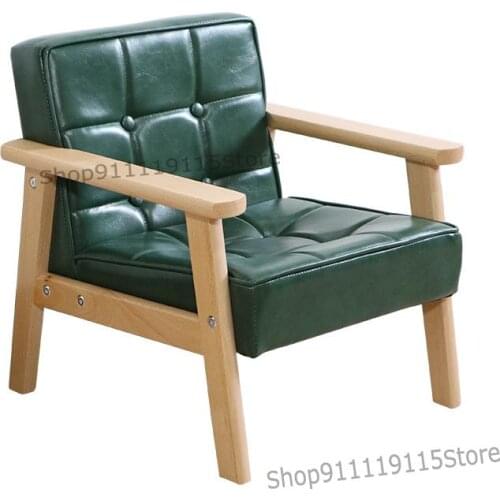 Japanese Childrens Chair Small Sofa Chair Baby Back Chair Solid Wood Bench Dining Chair Kindergarten Lovely Home Learning