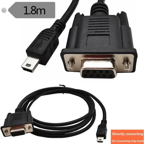 1.8M DB9 Female Jack to USB mini 5 Pin Male Cable Adapter