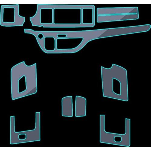 Car-Styling New Car Interior Trim Dashboard Clear Paint Protective Film Stickers for Honda Elysion 2016-2017