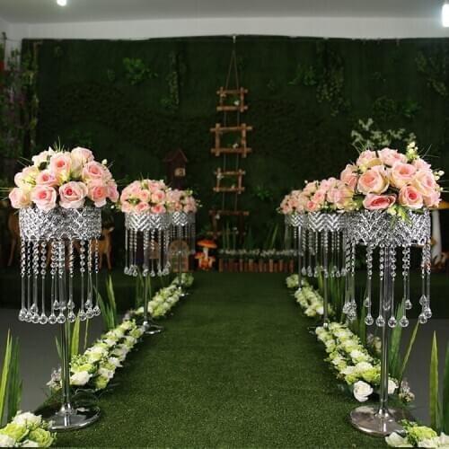 Free Shipping H70cm * W22cm,luxury acrylic crystal wedding road lead wedding centerpiece event party decoration wedding T- stand