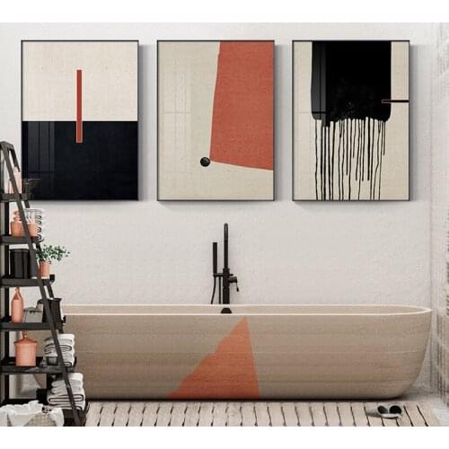 Colorful Geometric Abstract Painting Modern Canvas Poster Print Minimalist Wall Art Pictures For Living Room Aisle Studio Decor