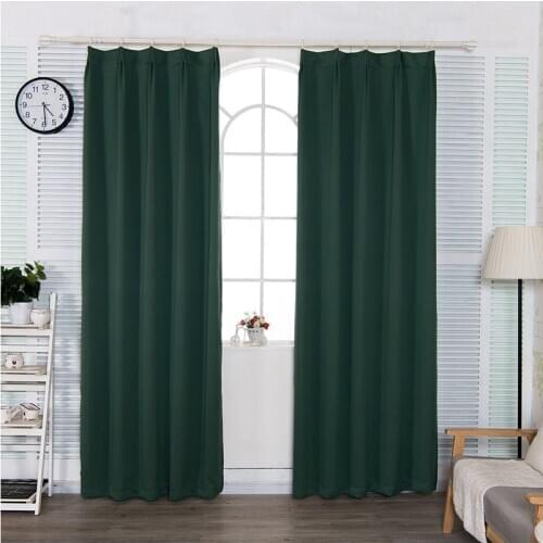 Lychee Solid Color Lightproof Curtain Modern Door Curtain Window Room Divider Curtain Valance Home Decoration