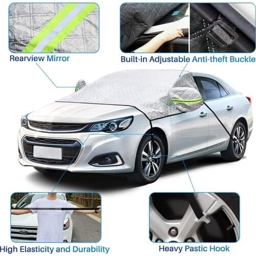 Magnetic Winter Car Snow Shield Car Windshield Snow Cover Sun Shade Waterproof Protector Anti Snow Car Front Windscreen Cover