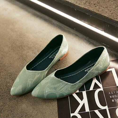 Leather Flat Trendy wild Shoes Woman Loafers Cowhide Flexible Spring Casual Shoes Women Flats Women Shoes Zapatos Mujer U19-66