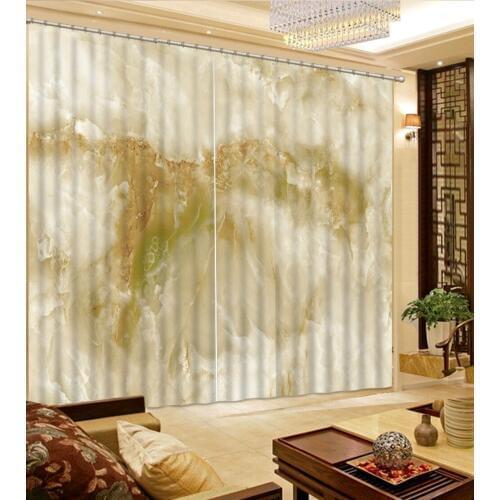 Marble curtains Luxury Living Room Curtains 3D Curtains For The Bedroom Kitchen Modern Window curtains