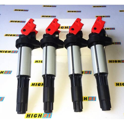 Set of 4 PERFORMANCE ignition coils for BMW E39 E46 E53 E60 E63 L4 V8 V12 4.4L 4.8L 6.0L 6.7 545i 550i 650i 745i 750i 760i X5 B7