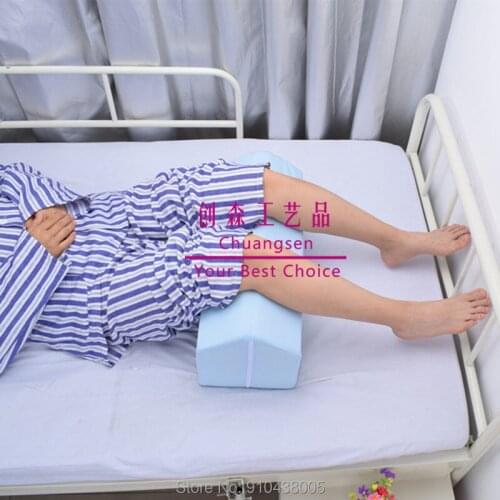 New medical paralyzed patients with high-density foam pad turned Breathable care turn over side body position cushion