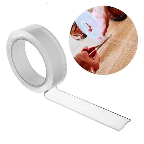 No residue sticky grip Gel transparent double-sided tape Nano non-slip tape Home sticker wall adhesive tape