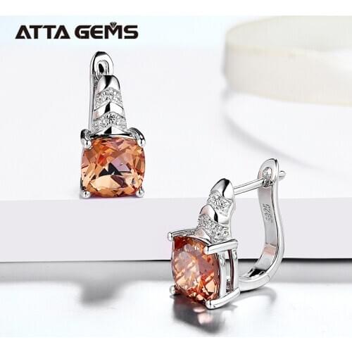 Zultanite Sterling Silver Stud Earring for Women Fine Jewelry 4.6 Carats Created Dispore Color Change Stone Classic New Design