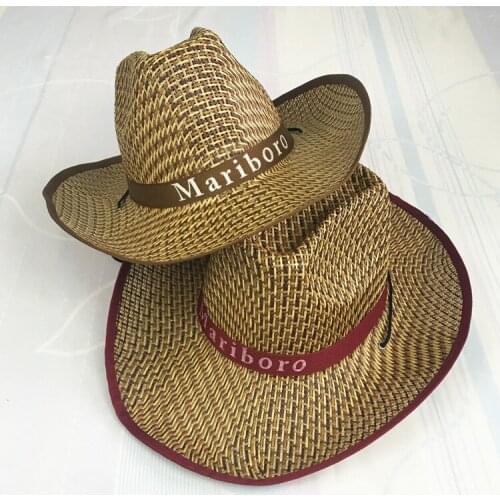 Straw hat men fishing knight mens cowboy hat summer big-edge sandal hat female fashion trend Korean youth beach hat