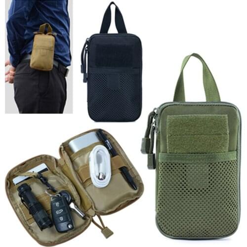 Tactical Molle Medical Pouch Pack Military EDC Tool Bag Nylon Outdoor Sports Hunting Hiking Travel Army Medic Phone Waist Bag