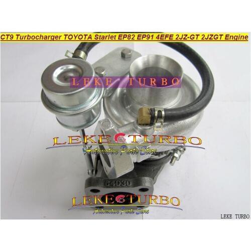 Wholesale NEW CT9 Turbo Turbine Turbocharger For TOYOTA STARLET EP82 EP91 4EFE With 2JZ-GT 2JZGT 2JZ GTE Engine Water Cooled