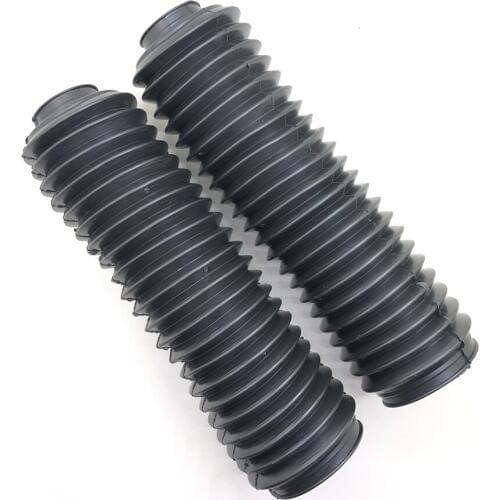 1 Pair Black Rubber Motorcycle Front Shock Protection Cover Motorcross Fork Gaiters Boots 220MM Motorbike Parts Accessories