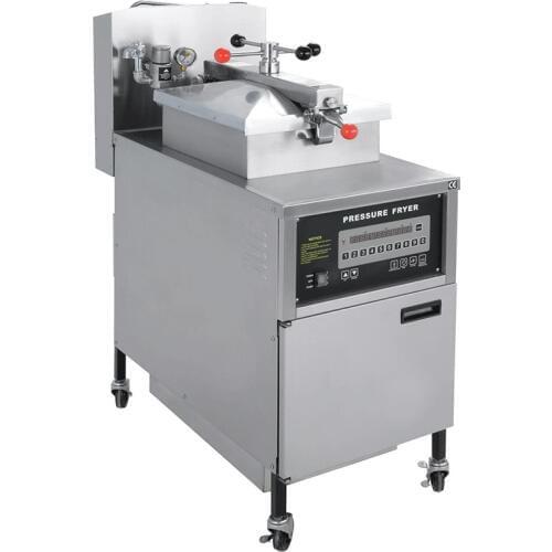 1pc PF-G600L gas computer control digital LCD KFC chicken oil pressure fryer with oil pump