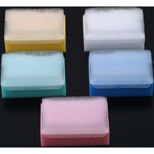 5pcs Children Sensory brush Baby bath Sponge Brush Surgical Hands Denture Cleaning Brush Sterile Sponge Scrub Bristle Brush
