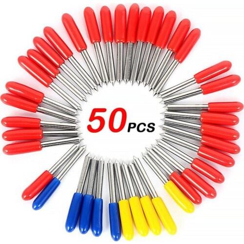 50Pcs 30/45/60 Degree Roland Cricut Vinyl Cutter Blade Knife For Cricut Explore Air 2 Vinyl Cut Machines