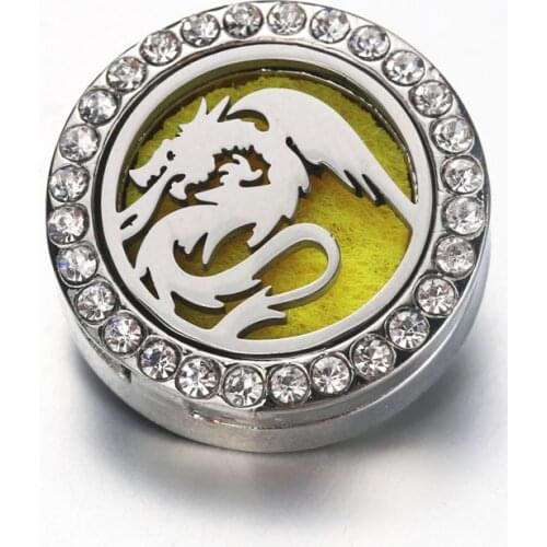 Aromatherapy 18mm Snap Buttons Perfume Locket Magnetic Stainless Steel Essential Oil Diffuser Snap Button Bracelet Jewelry 7668